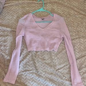 Cute pink crop top